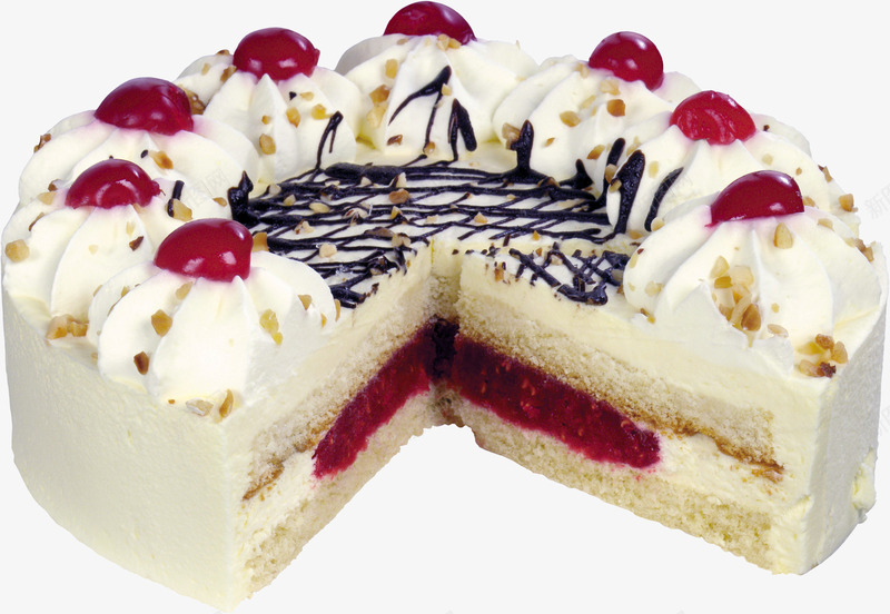 草莓味糕点png免抠素材_88icon https://88icon.com 夹心蛋糕 实物 糕点 草莓味糕点 蛋糕