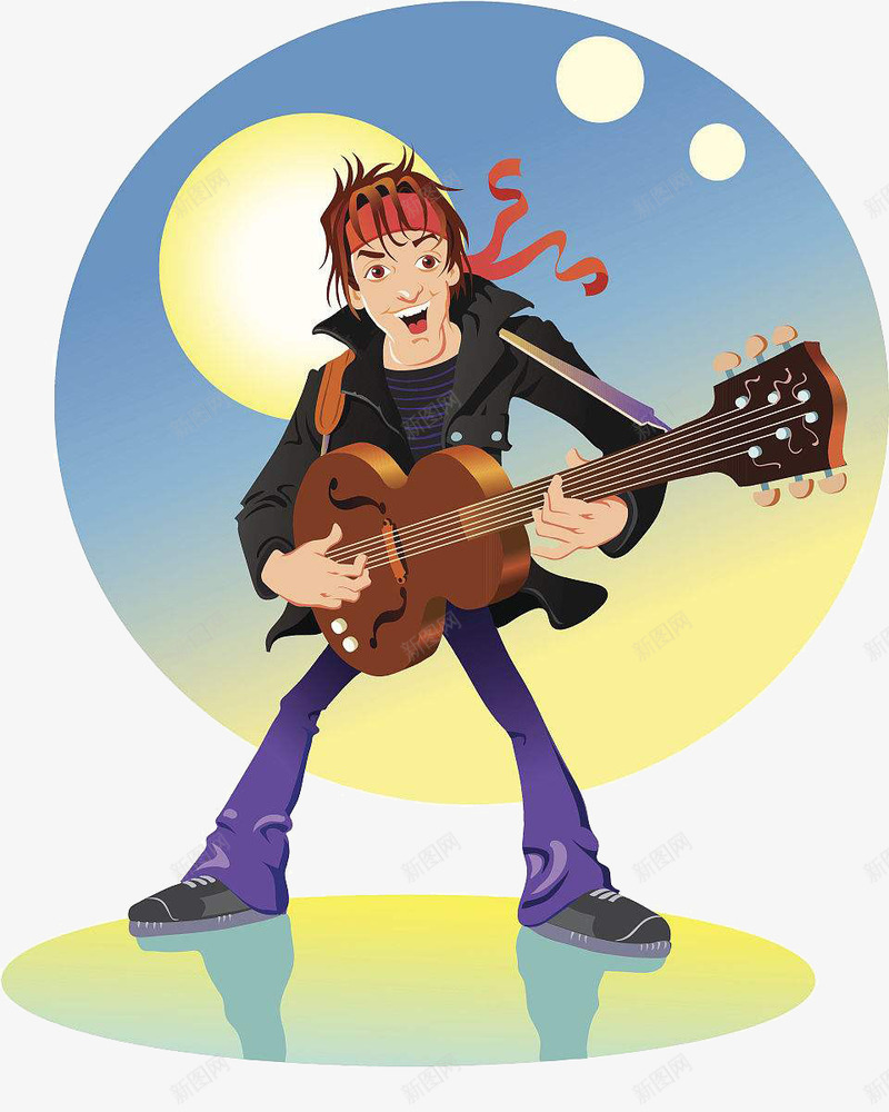 弹吉他的帅哥png免抠素材_88icon https://88icon.com 乐器 卡通手绘 吉他 吉他社海报 弹吉他的人 摇滚男孩 放飞梦想
