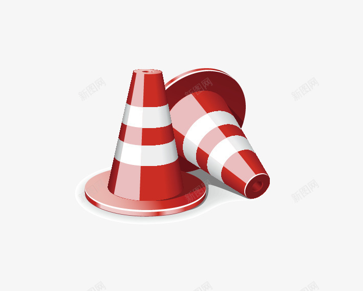道路安全锥锥形标矢量图eps免抠素材_88icon https://88icon.com 安全锥形标 道路安全锥锥形标 道路标志 雪花桶 矢量图