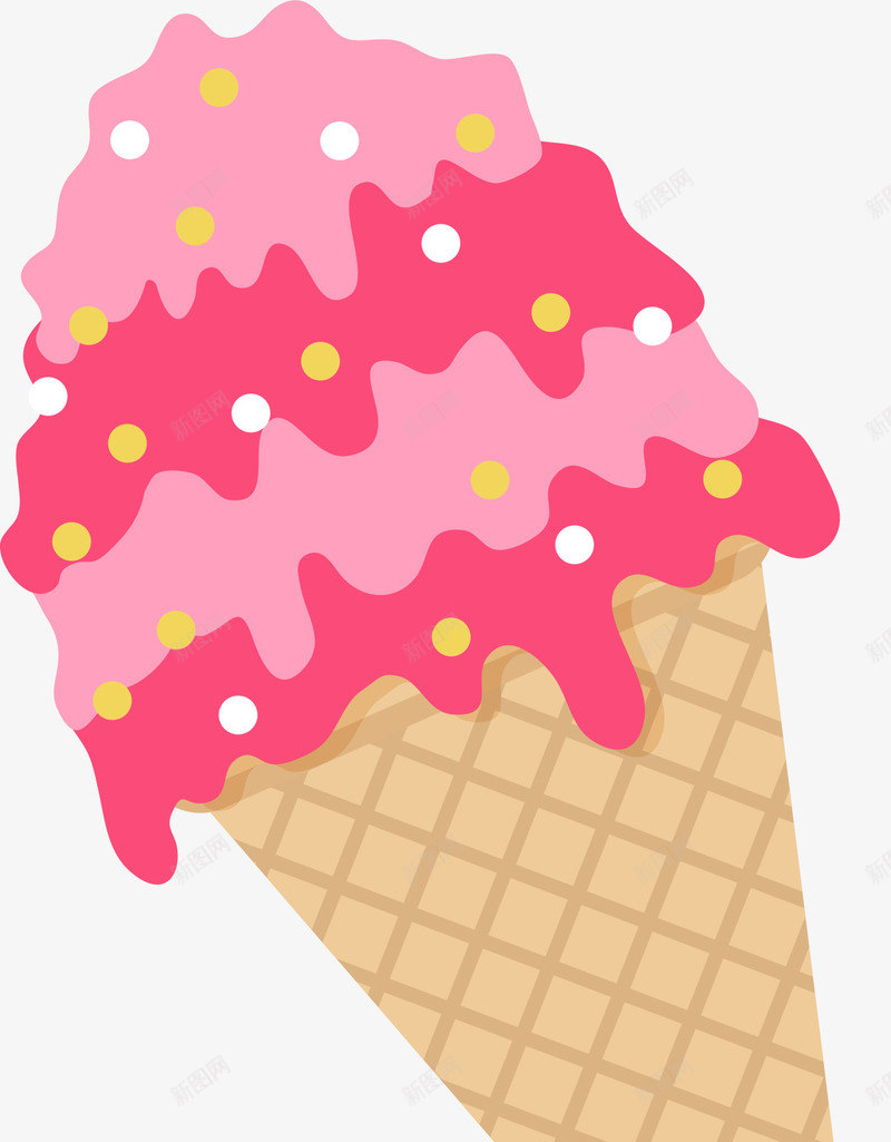 粉色卡通美味冰淇淋png免抠素材_88icon https://88icon.com 凉爽夏季 夏天 夏日解暑 清凉 粉色甜筒 美味冰淇淋 雪糕