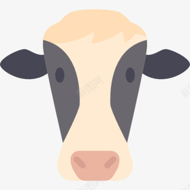 农场动物牛图标图标