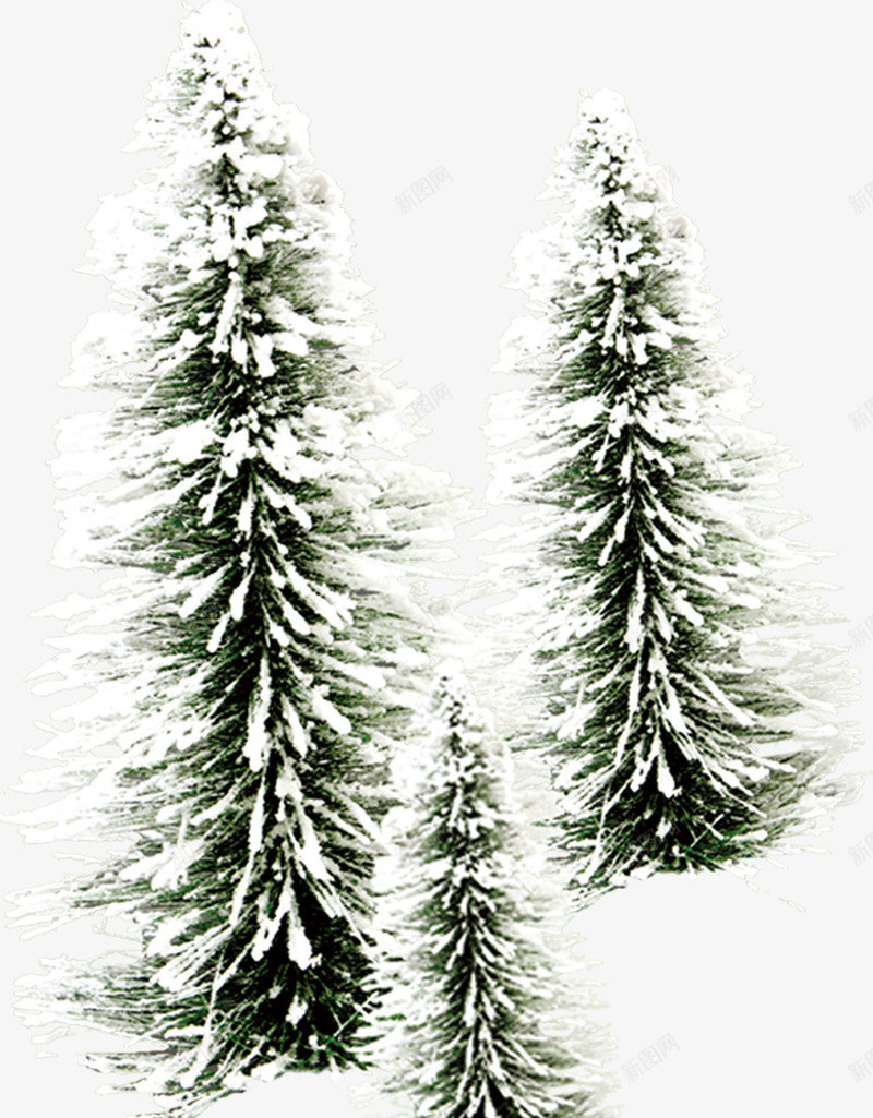 圣诞雪地大树png免抠素材_88icon https://88icon.com 圣诞 大树 设计 雪地