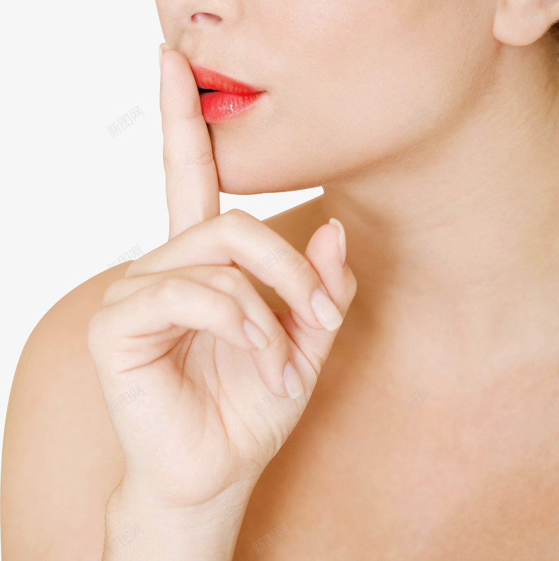 美女png免抠素材_88icon https://88icon.com 口红 安静 手势 美女