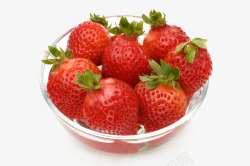 装在碗里的草莓素材