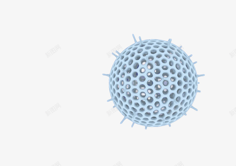 网状病毒png免抠素材_88icon https://88icon.com 实验 生物 生物科研 病毒 研究 科技 网状 蓝色 触须