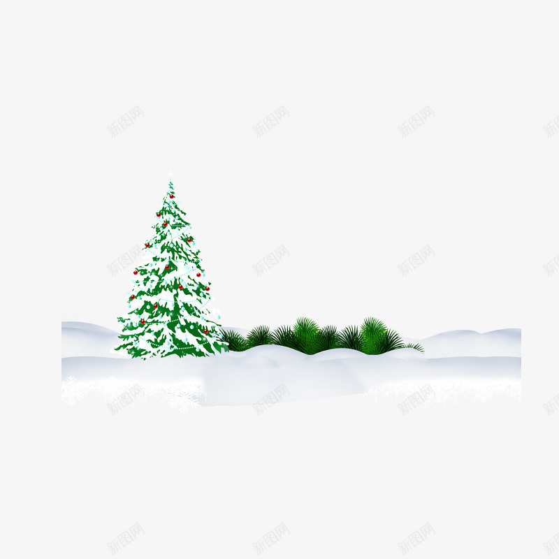 雪地圣诞树png免抠素材_88icon https://88icon.com 下雪天 圣诞元素装饰图案 圣诞节 简约