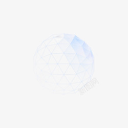 线条结构圆球透明球科技商务素材