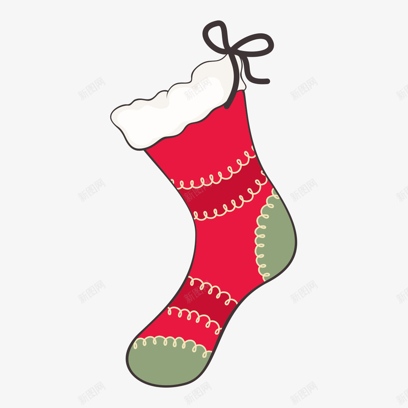 可爱圣诞png免抠素材_88icon https://88icon.com 可爱圣诞 圣诞礼物 圣诞节 彩绘 手绘 插画 礼物 袜子