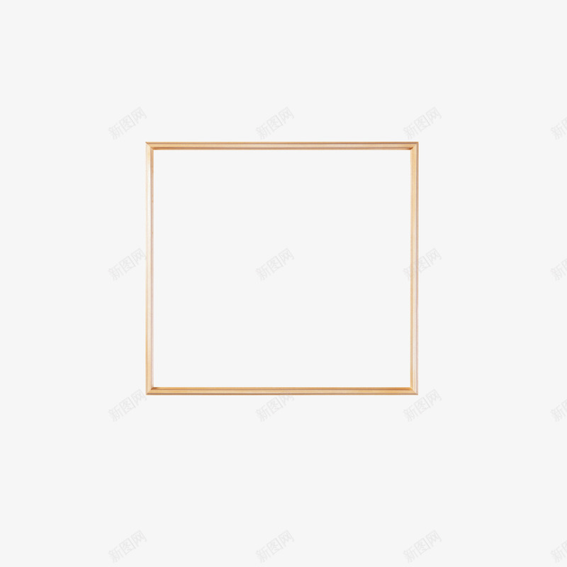 简单木质相框png免抠素材_88icon https://88icon.com 图框 字画框 照片框 相片框 简单相框