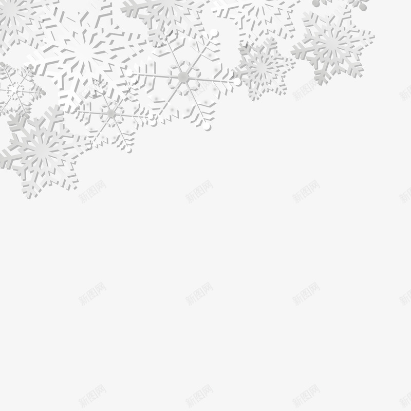 折纸风白色雪花装饰png免抠素材_88icon https://88icon.com 中国风 圣诞节 贺卡封面 雪花