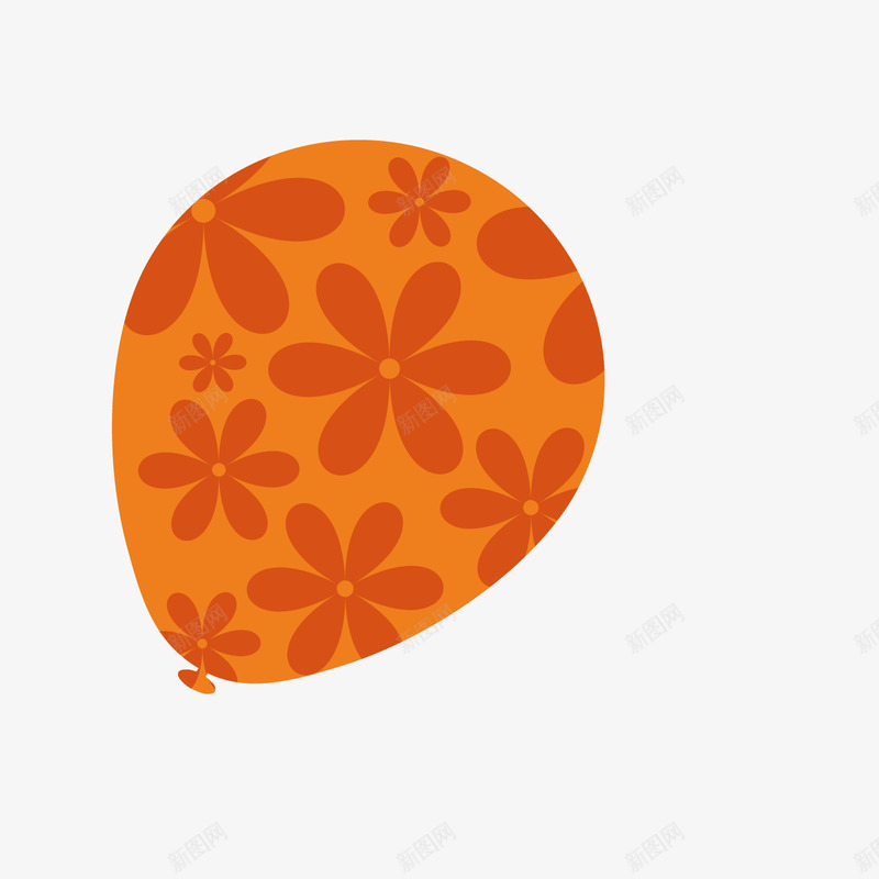 橙色气球元素png免抠素材_88icon https://88icon.com DM单元素 五一 元宵节 元旦 六一 国庆 圣诞 橙色 气球 节日