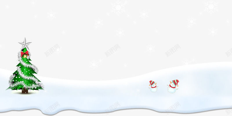 雪地上的雪人png免抠素材_88icon https://88icon.com 圣诞树 圣诞素材大全 雪人 雪花 飘落
