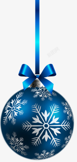 蓝色圣诞礼物圣诞礼物蓝色球高清图片