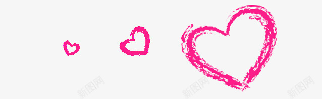 心形psd免抠素材_88icon https://88icon.com 可爱 手绘 桃心 桃红色 装饰