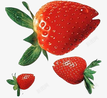 草莓psd免抠素材_88icon https://88icon.com 春季素材 水果 点缀 草莓 装饰