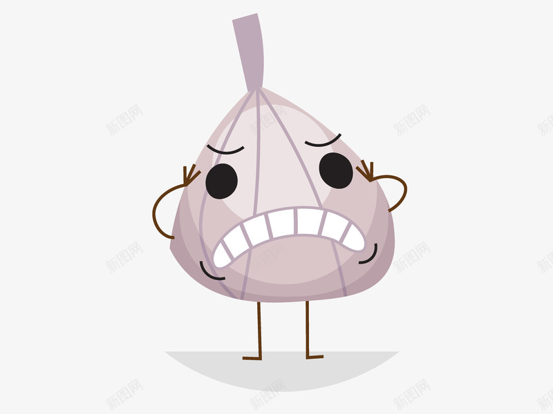 卡通大蒜矢量图ai免抠素材_88icon https://88icon.com PNG图 PNG图下载 创意卡通 卡通 卡通插图 大蒜 大蒜表情 插图 食材 矢量图