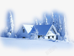 雪景屋子唯美雪景高清图片