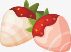 卡通水果草莓矢量图素材