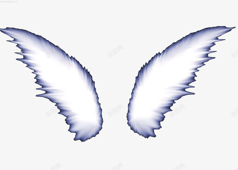 一对白色的翅膀png免抠素材_88icon https://88icon.com 一双翅膀 双翼 白色羽毛 翅膀 飞翔