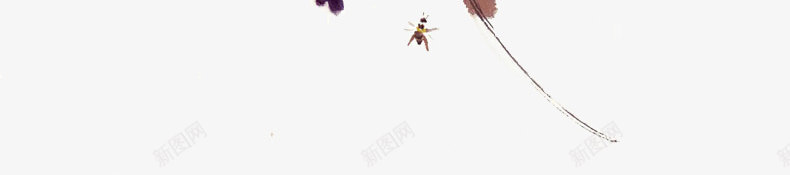 蜜蜂与紫藤png免抠素材_88icon https://88icon.com 中国风 古色古香 小蜜蜂 手绘 手绘紫藤花 水墨国画 紫藤花 黄色