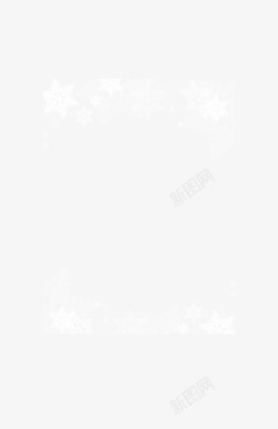 梦幻框架白色雪花框架高清图片