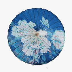 创意折纸伞小桥清荷油纸伞高清图片