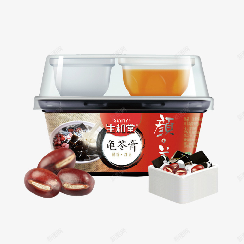 奶香红豆味龟苓膏png免抠素材_88icon https://88icon.com 产品实物 免费 布丁 果冻 美食 零食 龟苓膏