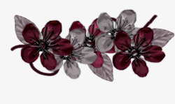 暗色花朵装饰挂饰素材