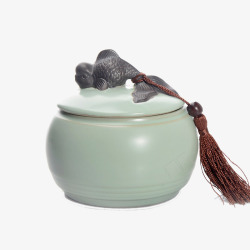 储物陶瓷茶罐高清图片