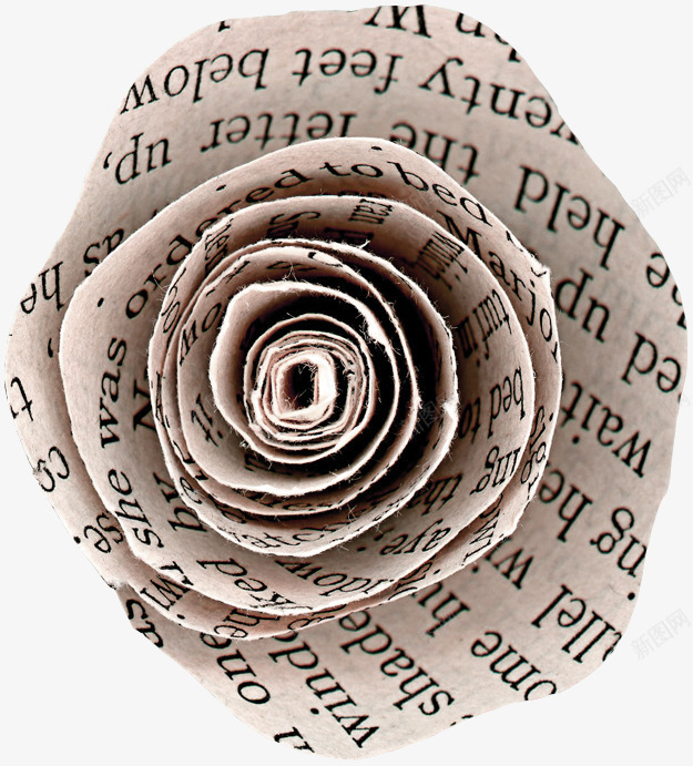 报纸折叠的花朵png免抠素材_88icon https://88icon.com 折叠 报纸 文字 纸张 花朵 英文