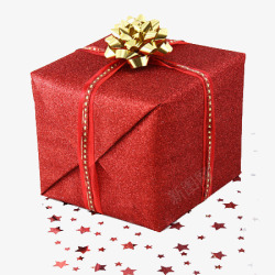 圣诞节红色礼盒素材