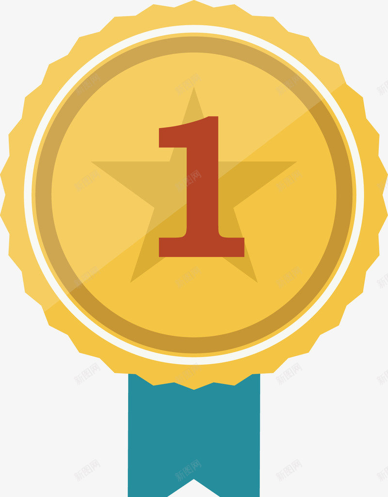 排名勋章奖章图矢量图eps免抠素材_88icon https://88icon.com 丝带 军功章 奖牌 徽章 排名勋章 矢量图