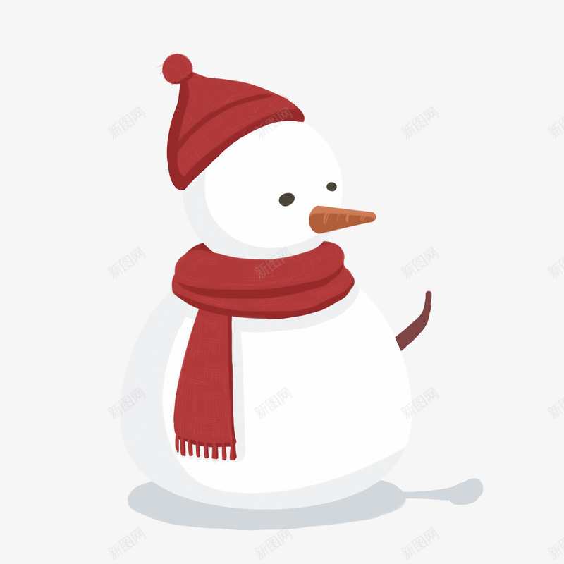 圣诞冬至小雪人8png免抠素材_88icon https://88icon.com 冬至 圣诞 小雪人 戴帽子的小雪人 红帽子 雪人表情