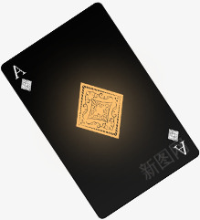 黑色方块A扑克png免抠素材_88icon https://88icon.com 扑克 方块 黑色