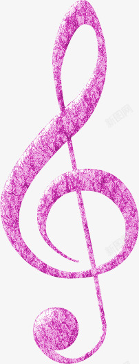 粉色漂亮音符素材