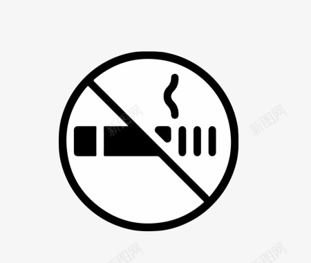 传输警示图标禁止吸烟icon图标图标