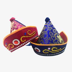 新疆蒙古族香妃帽素材