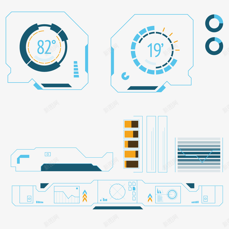 未来科技操作UIpng免抠素材_88icon https://88icon.com UI 抬头显示 操作 未来 科幻 科技 科技UI 科技抬头 设计图 高清