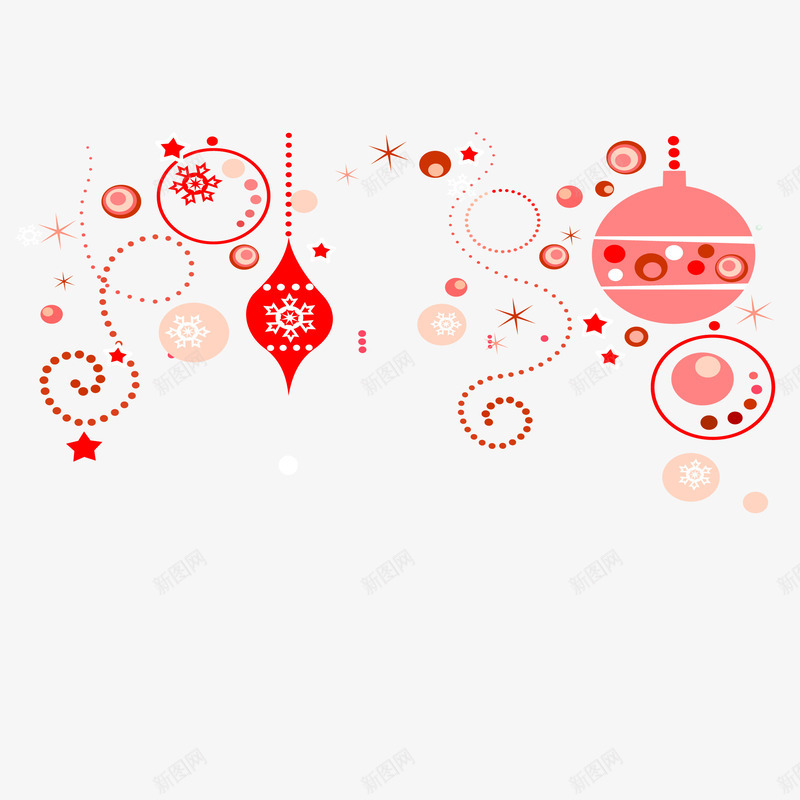 圣诞节挂饰元素矢量图ai免抠素材_88icon https://88icon.com Christma Christmas 圣诞球 圣诞节 圣诞装饰 挂饰 矢量图