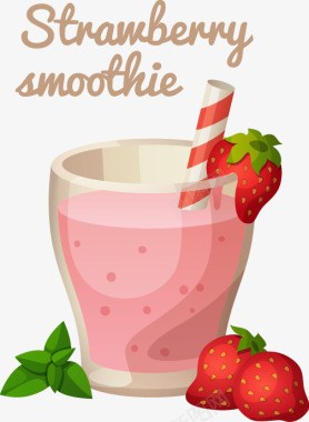 饮品推荐草莓饮品餐饮图标图标