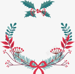 圣诞节橄榄枝庆祝装饰素材