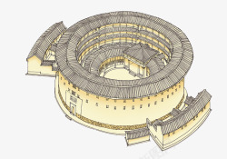 客家围屋中国传统文化客家建筑高清图片