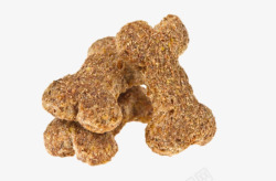 棕色可爱动物的食物骨头狗粮实物素材