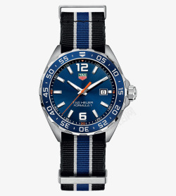 蓝色泰格豪雅运动腕表手表男表素材
