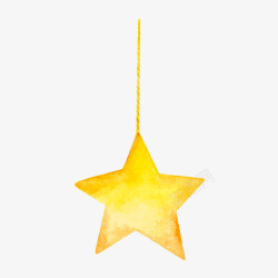 星星挂件圣诞五角星高清图片