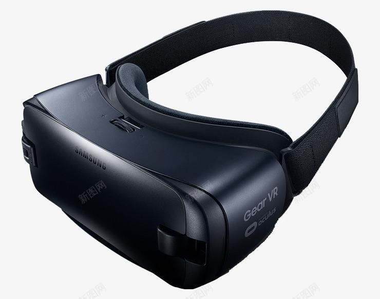 三星VR眼镜png免抠素材_88icon https://88icon.com VR世界 工业产品 数码科技 电子产品 黑色
