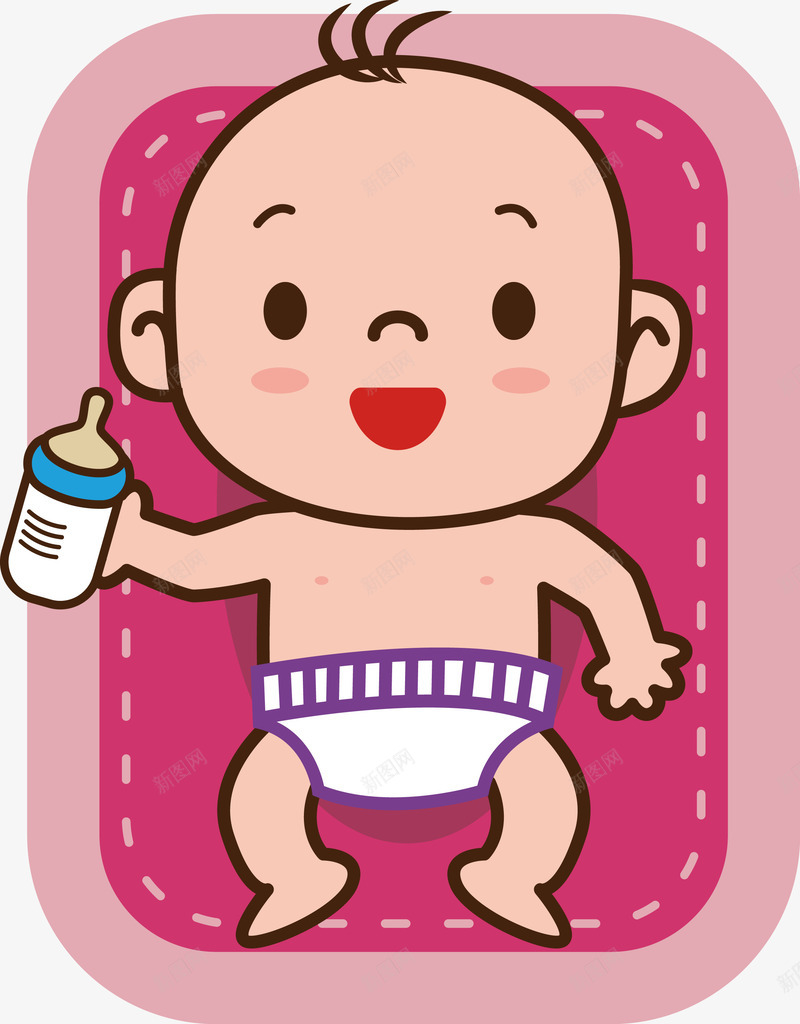 可爱宝宝喝奶png免抠素材_88icon https://88icon.com 喝奶 奶瓶 婴儿 宝宝 宝宝喝奶 纸尿裤