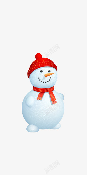 圣诞元旦带帽可爱雪人png免抠素材_88icon https://88icon.com 元旦 可爱 圣诞 带帽 雪人