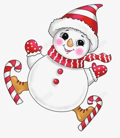 卡通滑雪小雪人红色条纹围巾帽子png免抠素材_88icon https://88icon.com 卡通手绘 围巾 小雪人 帽子 戴帽子的小雪人 滑雪 红色条纹