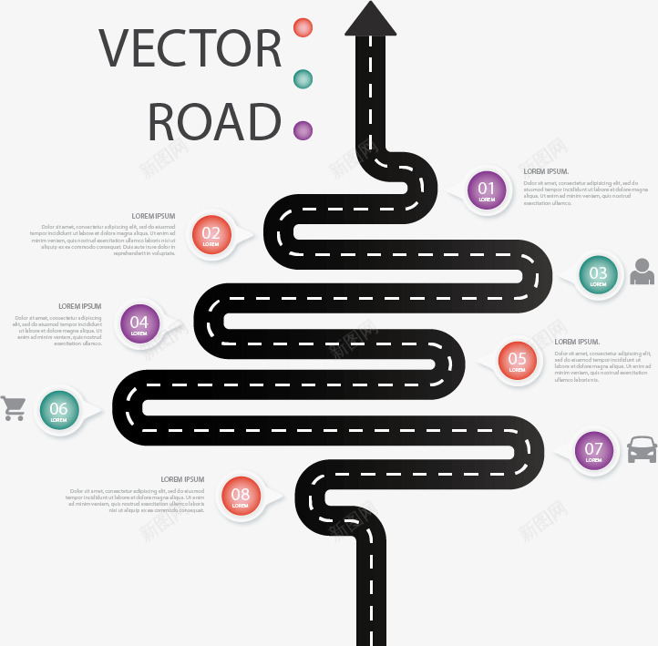 道路安全运输信息图表矢量图ai免抠素材_88icon https://88icon.com PPT 信息 商务 图表 示意图 统计 说明 矢量图